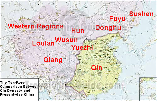 Qin Dynasty Map