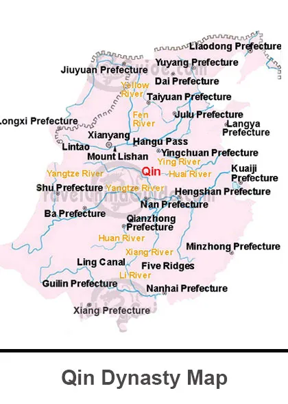 Qin Dynasty Map