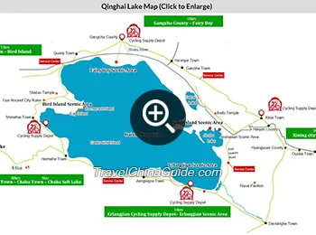 Qinghai Lake Map