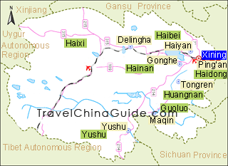 Qinghai Map