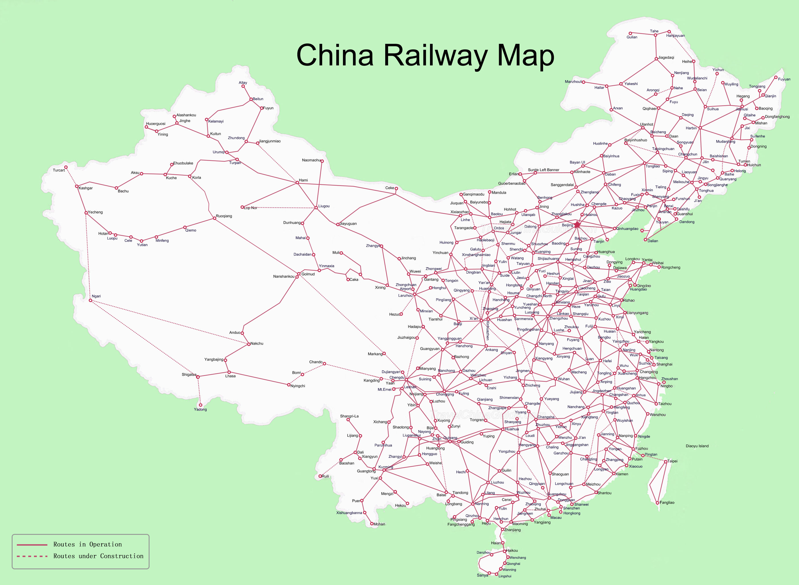 Indian Railway Route Chart