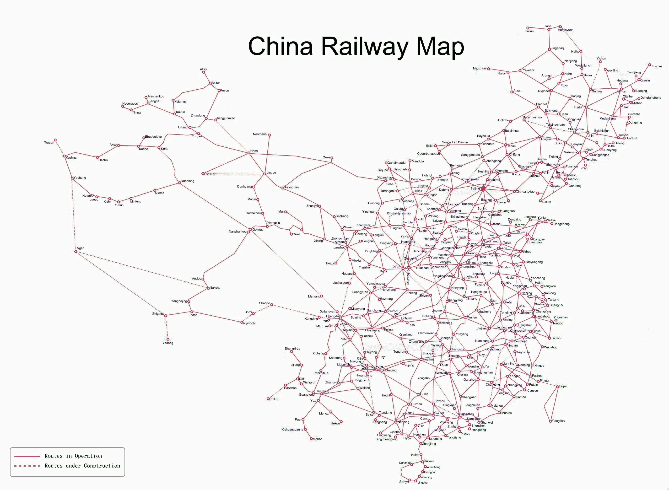 Indian Railway Route Chart