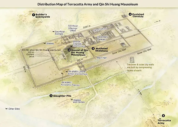 Qin Shi Huang Mausoleum Map