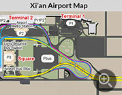 Map of Xi'an Xianyang Airport