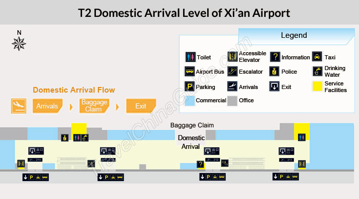 Xi'an Airport T2 Domestic Arrival Level