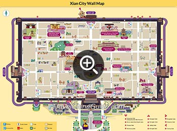 Xi'an City Wall Map