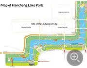 Map of Hancheng Lake Park