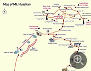 Map of Mt. Huashan