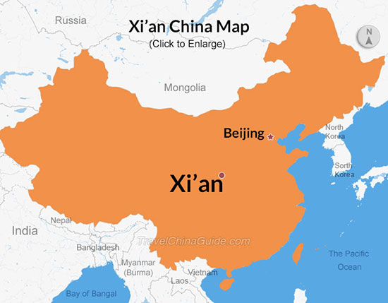 Xi'an Location Map