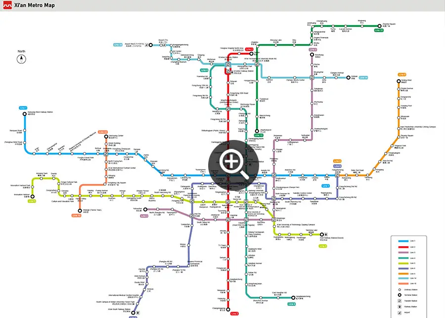 Xi'an Subway Map