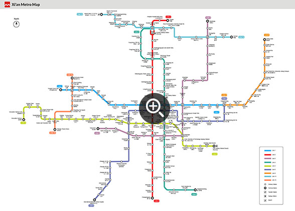 Xi'an Subway Planning Map