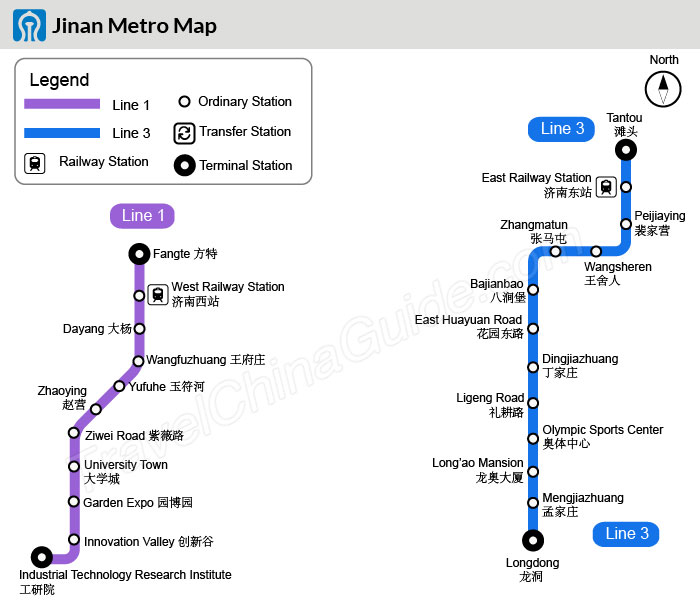 Jinan Metro Map