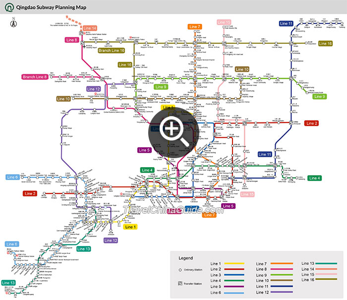 Qingdao Subway Planning Map