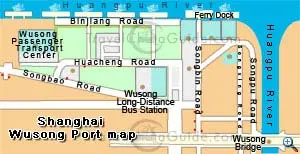 Shanghai Wusong Port map