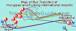 Shanghai airport transportation map