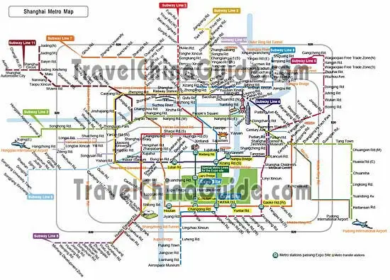 Subway Map of Expo 2010 Shanghai