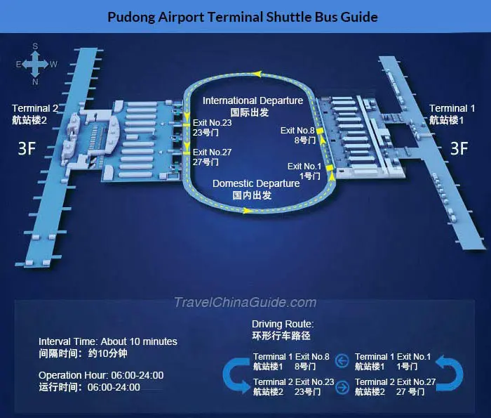 Shanghai Hongqiao Airport Maps: Terminal 1, 2, Arrival & Departures