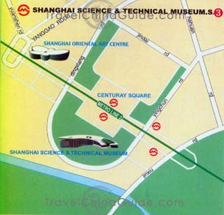 Shanghai Science Museum Subway Station Map
