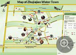 Map of Zhujiajiao Water Town