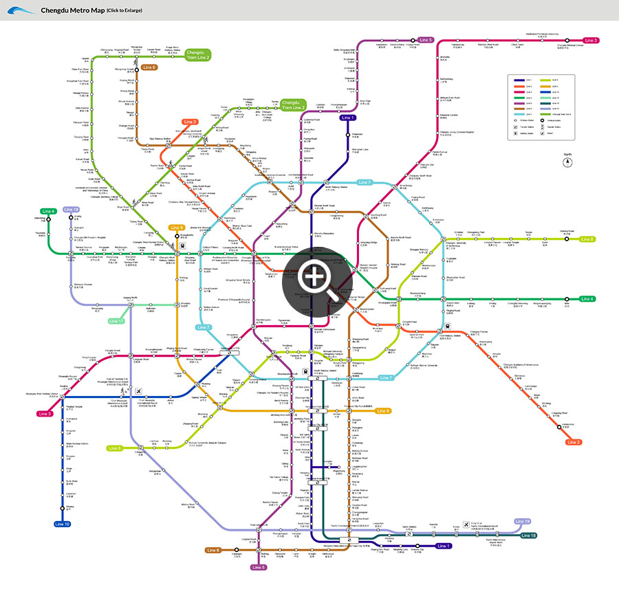 Chengdu subway map
