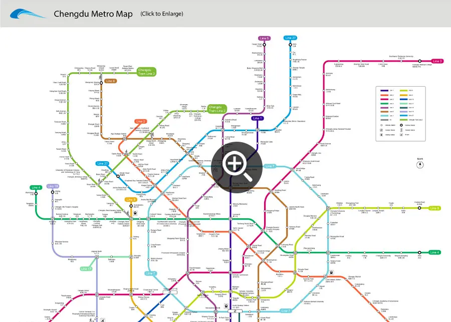 Chengdu subway map