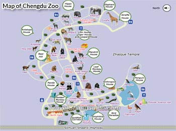 Map of Chengdu Zoo