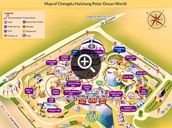 Map of Chengdu Haichang Polar Ocean World