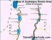 Jiuzhaigou map