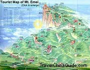  map of Mt. Emei