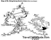  map of Mt. Qingcheng