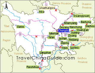 Mianyang Map