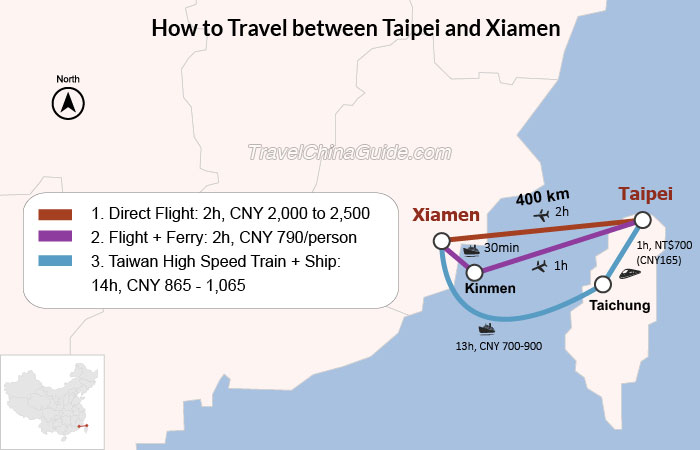How to Travel Between Taipei and Xiamen