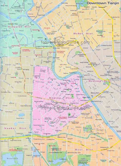 Map of Tianjin