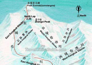 Map of Mt. Everest