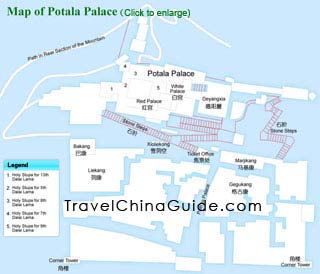 Map of Potala Palace
