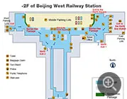 Map of Beijing West Railway Station -2F