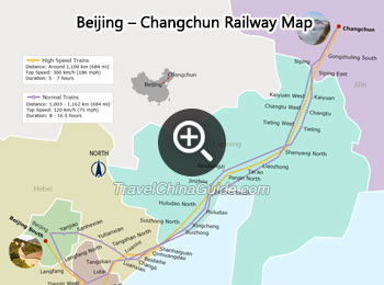 Beijing - Changchun Railway Map