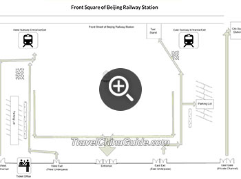 Beijing Railway Station Front Square Map