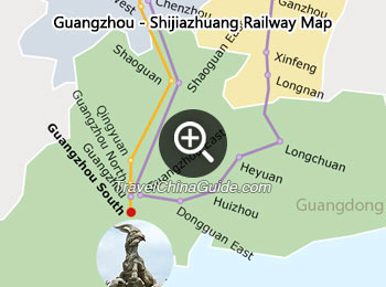 Guangzhou - Shijiazhuang Railway Map