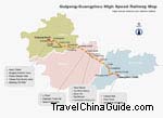 Guiyang-Guilin-Guangzhou Railway Map
