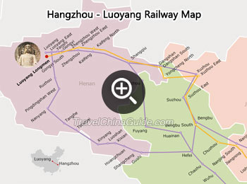 Hangzhou - Luoyang Railway Map