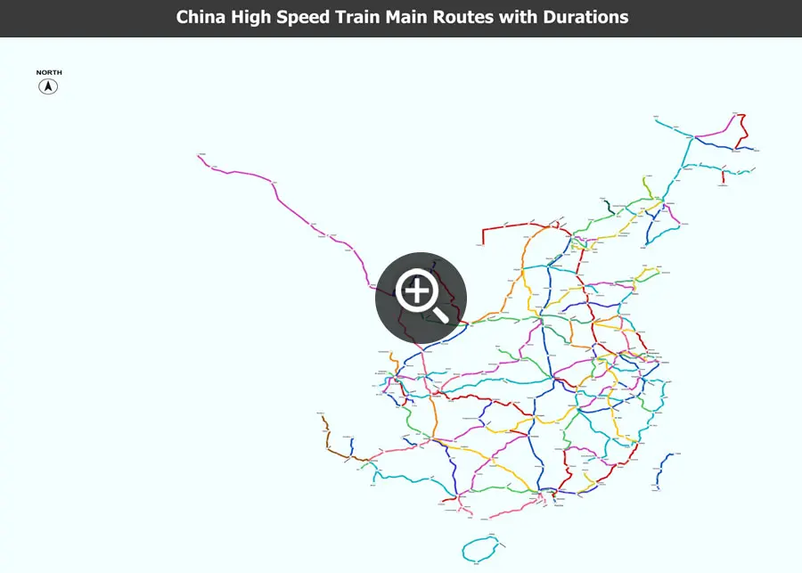 2016 China High Speed Railway Map