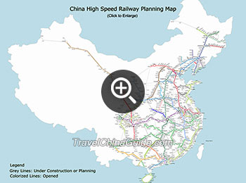 China High Speed Railway Planning Map