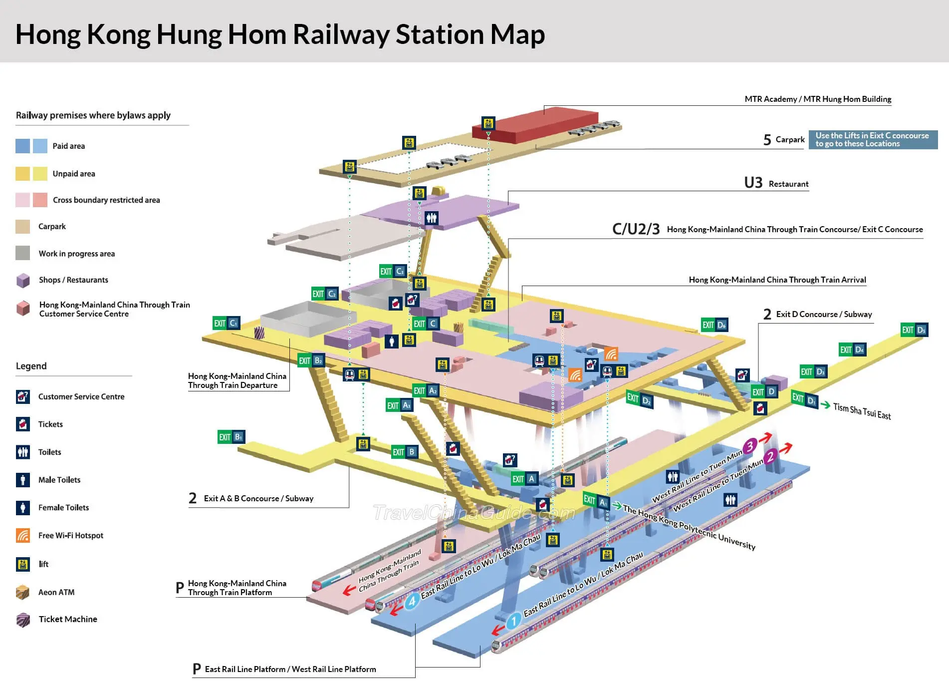 Hong Kong Airport Transfer Map Star Ferry Routes Map