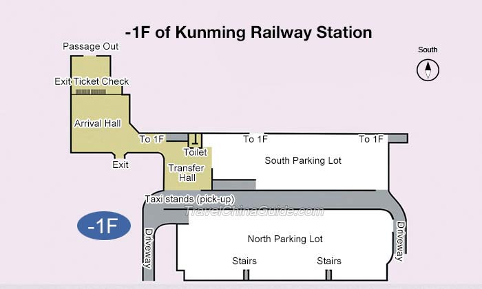 Map of Kunming Railway Station
