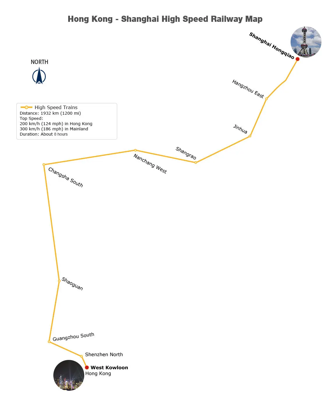 hong kong shanghai map Hong Kong Train Maps High Speed Rail Maps To Mainland China hong kong shanghai map