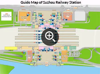 Map of Suzhou Railway Station