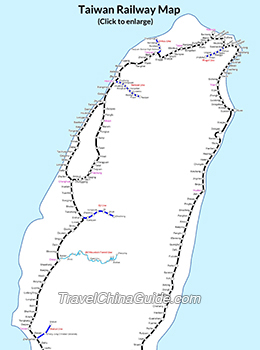 Taiwan Railway Map