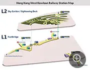 Hong Kong West Kowloon Railway Station Map