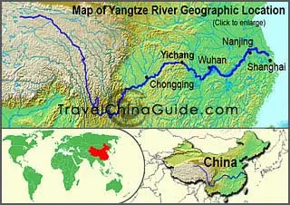 Yangtze River Location Map